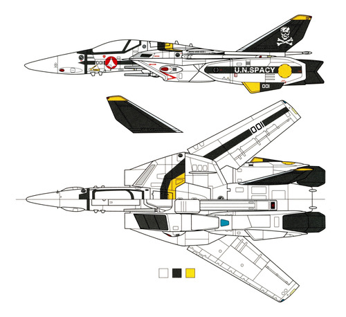 Vf-1s Strike Valkyrie Roy Focker Macross Bandai Hi-metal R 