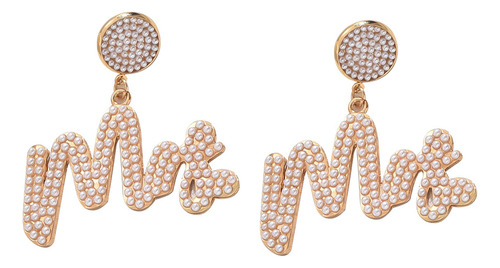 Pendientes Con Diseño De Letras Sencillas