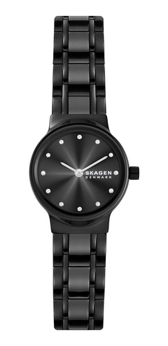 Reloj Mujer Skagen Skw3011 Cuarzo Pulso Negro En Ceramica