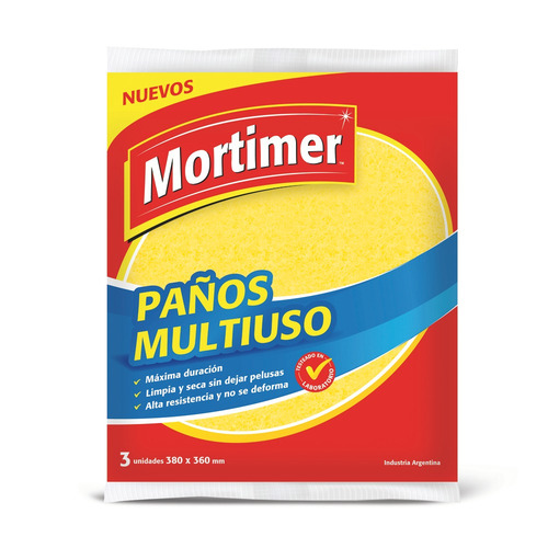 Paño de limpieza Mortimer Multiuso 3 u