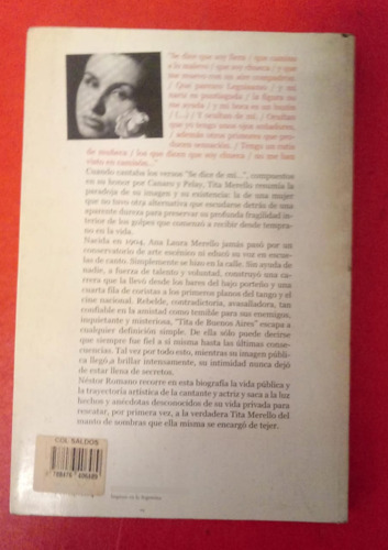 Nestor Romano Se Dice De Mi Tita Merello Libro (Usado)