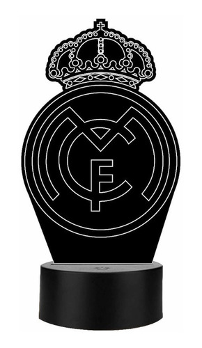 Lámpara Decorativa Led 3d Real Madrid Regalo Art13125