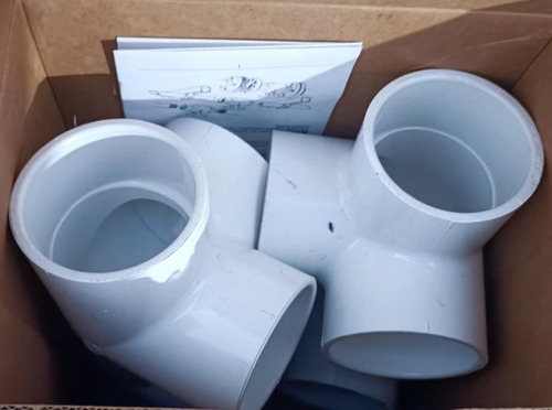 Codo Rincon De 3 Vias De 1/2 Pvc Hidráulicoc-40 Altacalidad