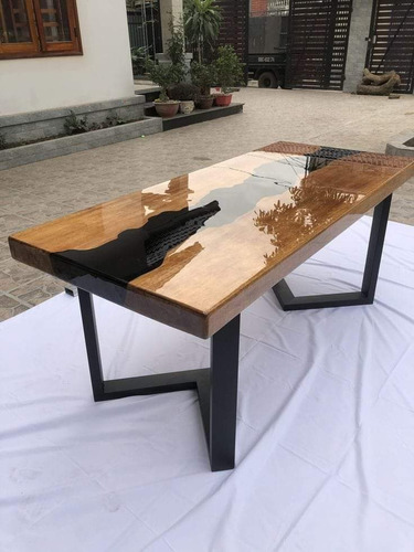 Par De Patas En Forma De V Para Mesa Comedor Madera 70cm Negro