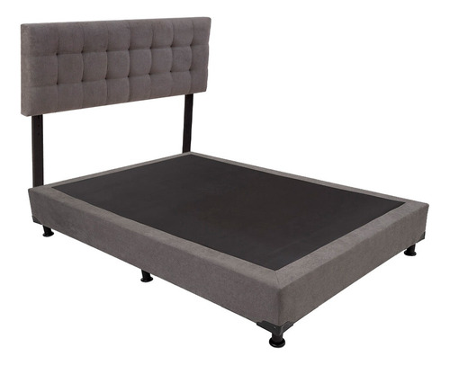 Cabecera + Box Queen Size Dicasa Catania Gris