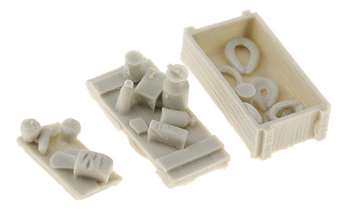1:35 Escala Resina Comida Salchicha Pan Frutas Modelo Escena