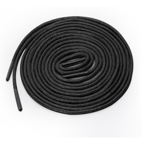 Agujeta Redonda Cordón Para Bota Negro 1.4m 4pcs