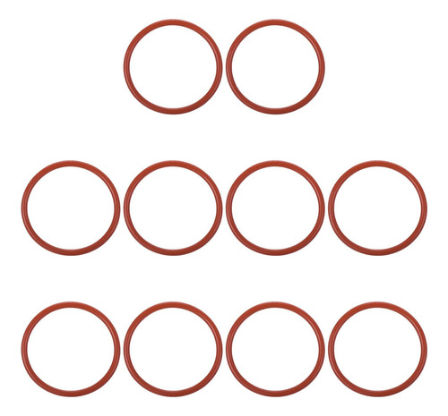 10 Peças Anel De Silicone 43 Mm Od 37 Mm Id 3 Mm Junta De