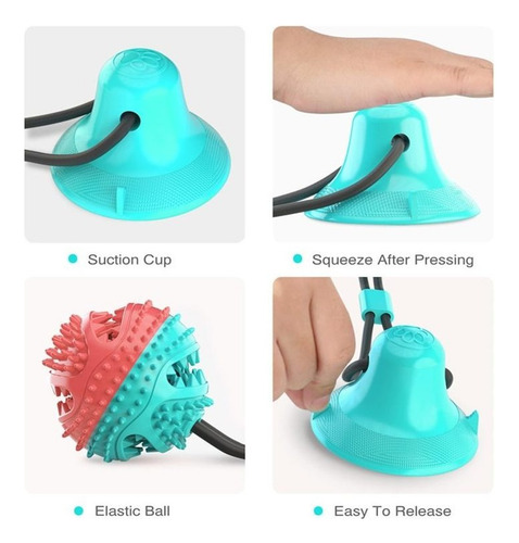 Hu Juguete Interactivo Con Ventosa Tipo Kong For Perros