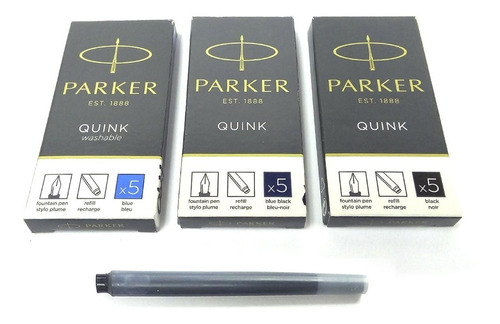 Cartuchos Parker Quink X 5 Unidades