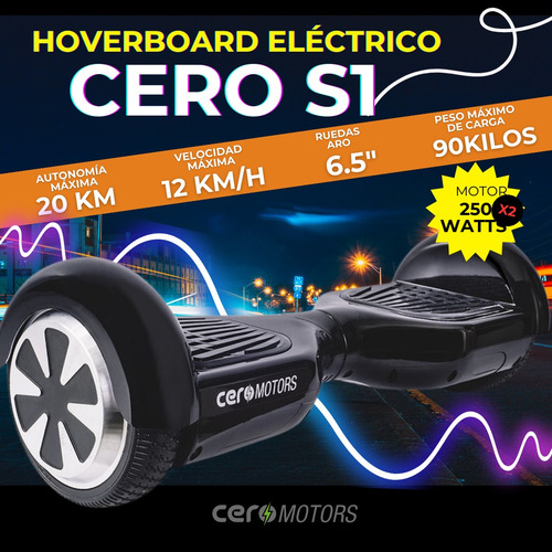 Smart Balance / Cero Hoverboard S1 / Negro