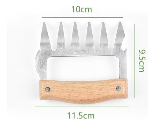 Garras De Oso Carne Cocina Asado Cuchillo Acero Inoxidable