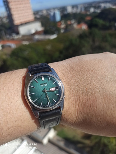 Espetacular Seiko Actus Verde Metálico Automático Fab. 03/70