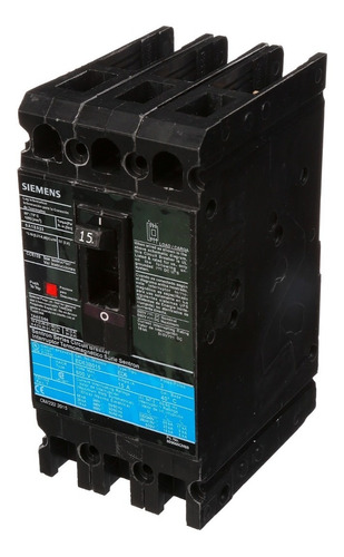 Ed63b015mx Siemens Interruptor Termomagnetico Ed 3p 15a 600v
