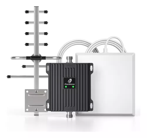 Kit Amplificador de Señal Celular 850 MHz, Potencia de Salida 27dBm, 85dB  Ganancia + Antena ejilla + Antena panel