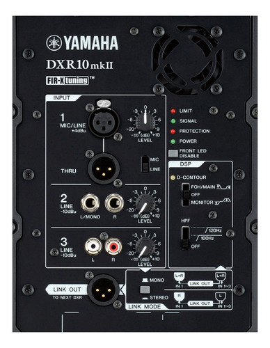 Parlante Yamaha Autoamplificado DXR10mkII negro 220V