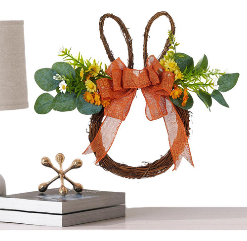 Decoración De Corona De Conejo De Pascua Corona De Conejo De