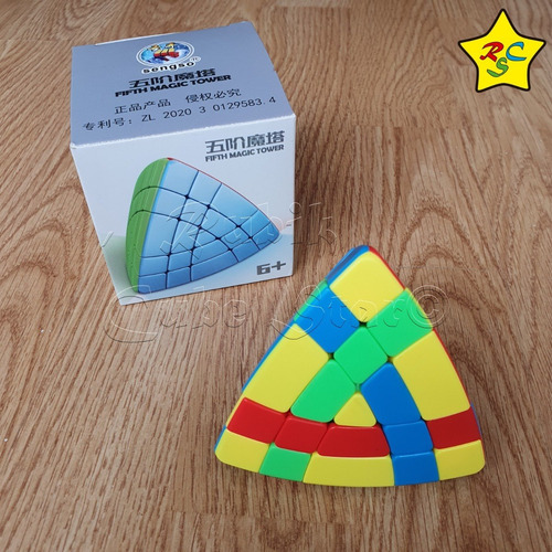Shengshou Magic Tower 5x5 Cubo Rubik Tetraedro Jinx Pyraminx