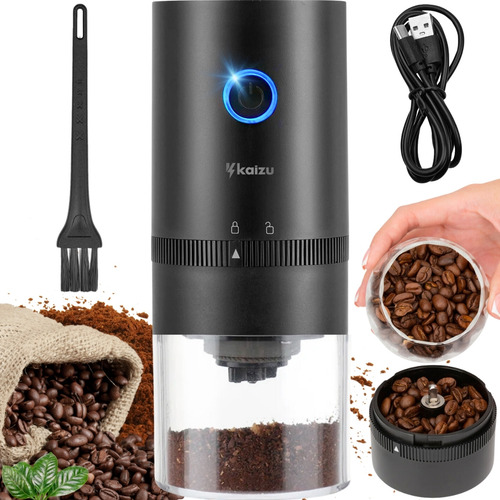 Moedor E Triturador De Café Grãos Elétrico Portatil Recarregável Kaizu
