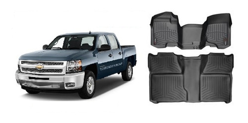 Pisos Weathertech Corridos Para Silverado 2007/2015 4 Ptas