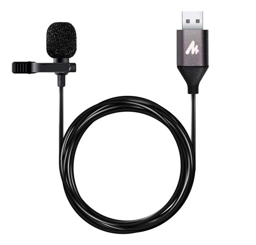 Micrófono Lavalier Usb Maono, 192 Khz/24 Bits Plug & Play...