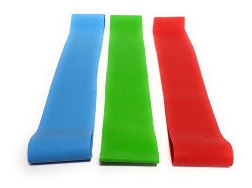 Imagen 2 de 6 de Banda Elastica Armor Blue 3pzs Kit (baja,media,alta)