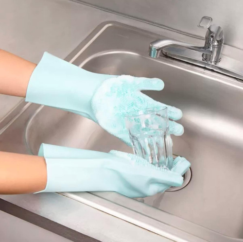 1 Par De Guantes De Silicona Sin Bpa Para Lavar Platos Para