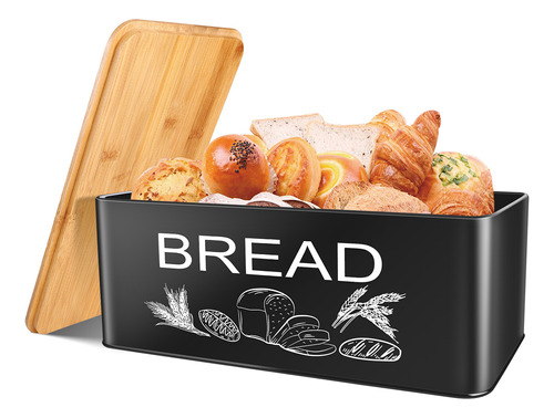 Caja De Pan Panera Quesera Contenedor Recipiente Con Tapa