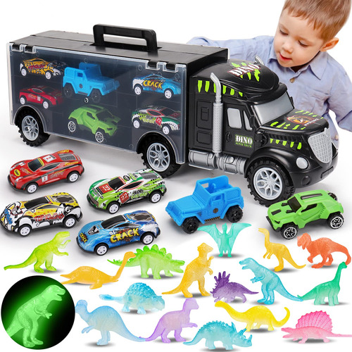 Transport Truck And Car Toys For 3 4 5+ Year Old Boys Birth.