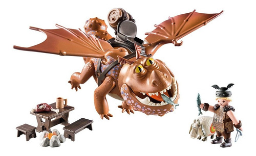 Playmobil Patapez & Albóndiga Como Entrenar A Tu Dragon Berk