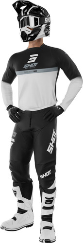 Conjunto Motocross Reflex Black 38 Pantalon Xxl Remera