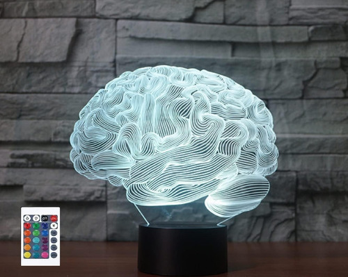 Control Remoto De Cerebro 3d 16 Luces Nocturnas De Colores D