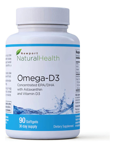 Newport Natural Health Omega-d3, Epa Concentrado Y Dha, Asta