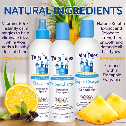 Fairy Tales Tangle Tamer Static Free Detangling Spray For Ki