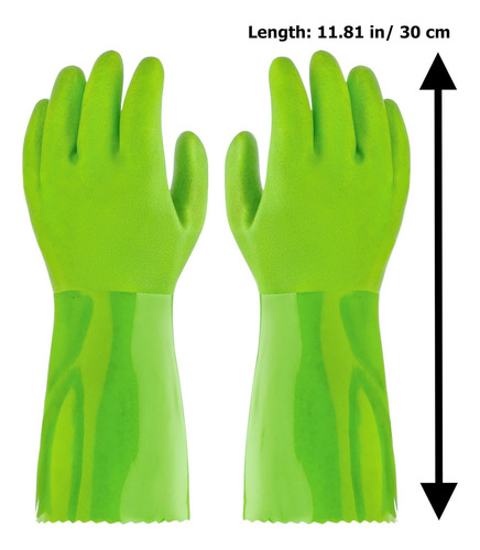 Guantes De Pvc Para El Hogar De Goma De La Estrella De Con