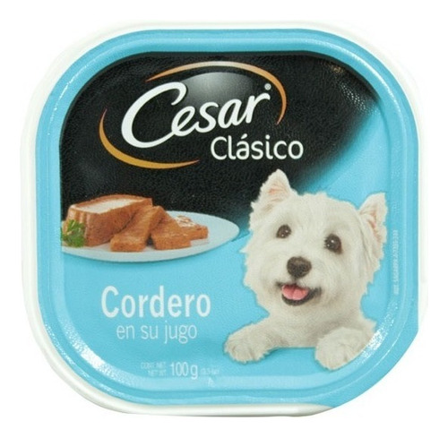 Alimento Para Perro Cesar Cordero En Su Jugo 100 Gr
