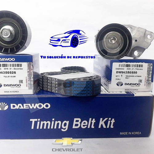 Kit Correa De Tiempo Original Daewoo Chevrolet Aveo  1.6