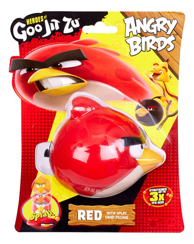 Goo Jit Zu Angry Birds Red Figura Estirable Juguete Elástico