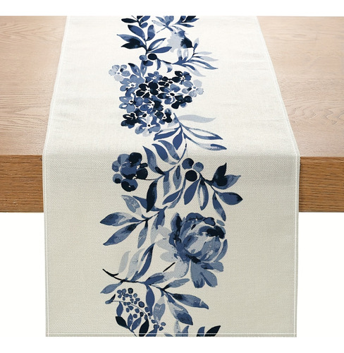 Camino De Mesa Con Flores, Lino, Tocador, Bufanda