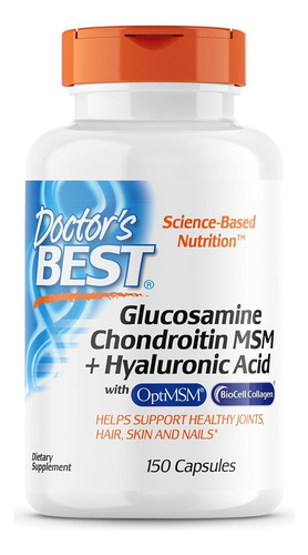 Suplemento Doctor's Best Glucosamina Condroitina Msm 150 Cap