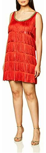 Forum Novelties Womens 1920s Costume Red Fringe Flapper Girl