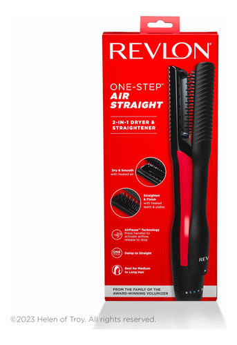 Plancha De Pelo Revlon One-step Air Straight Black