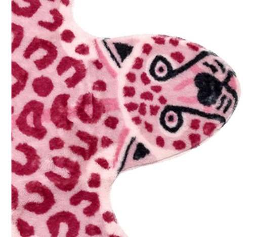 Tapete Macio Antiderrapante Com Estampa De Leopardo Para O C