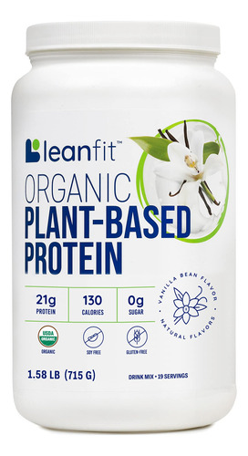 Leanfit, Protena Orgnica A Base De Plantas, Vainilla Natural