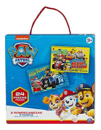 Puzzle Rompecabezas X2 Paw Patrol 24 Piezas Caffaro 1610