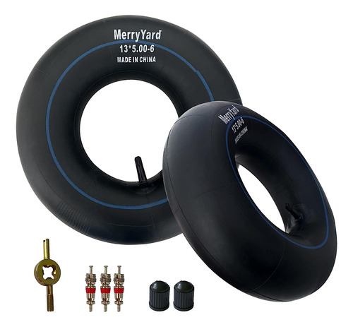 (2-pack)13x5.00-6  Inner Tubes With Tr-13 Straight Valve Ste