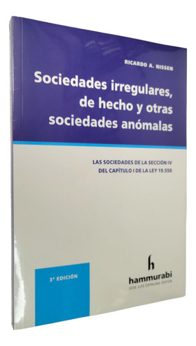 Sociedades Irregulares, De Hecho Y Anomalas / Nissen