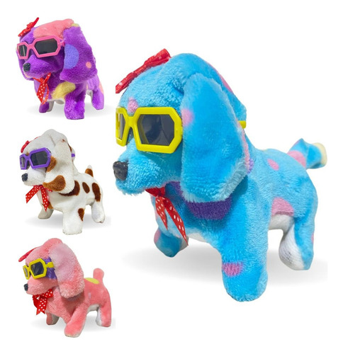 Cachorro De Brinquedo Late Anda Abana O Rabo Com Som E Luz