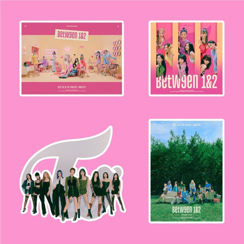 Twice-between 1&2-55 Tarjetas Lomo+95 Pegatinas