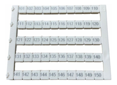 Identificador Borne Weg Número 101 A 150 Idb5-btwh-101-150